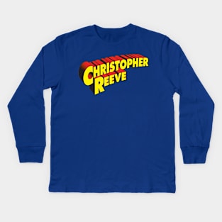 Christopher Reeve Word Logo 1 Kids Long Sleeve T-Shirt